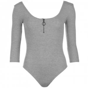 Image of Firetrap Blackseal Zipped Body Suit - Grey Marl