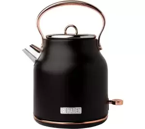 Image of Haden Heritage 1.7L Traditional Kettle 205360 in Black & Copper