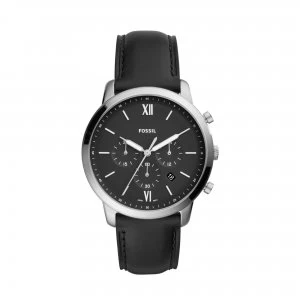 Image of Fossil Black 'Neutra Chrono' Chronograph Dress Watch - FS5452