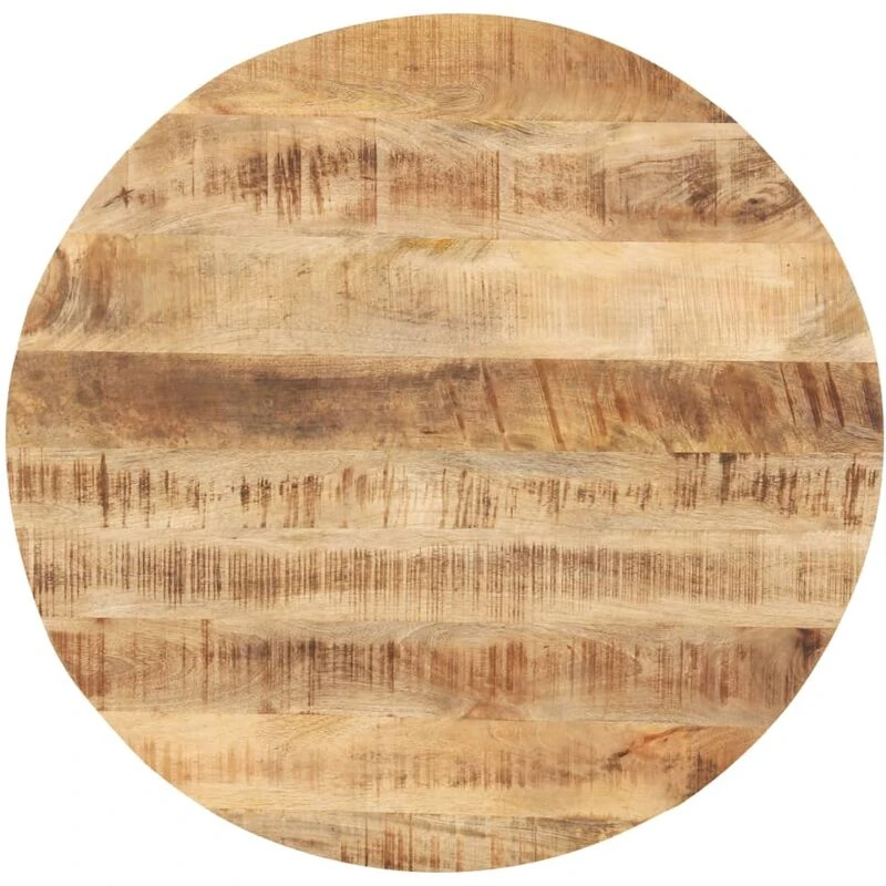 Image of VIDAXL Table Top Solid Mango Wood Round 25-27mm 60cm Vidaxl 8719883793542