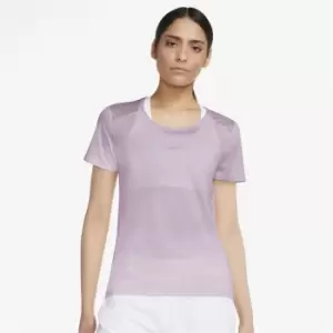 Image of Nike Icon Clash Short Sleeve T Shirt Ladies - Purple