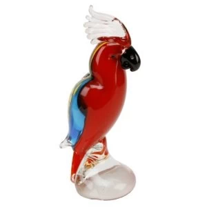 Image of Objets d'Art Figurine - Red Parrot