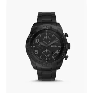 Image of Fossil Mens Bronson Chronograph Stainless Steel Watch - Black