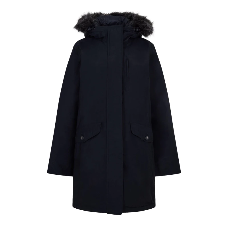 Image of Timberland Womens Timb Waterproof Parka Black female 8 (XS)