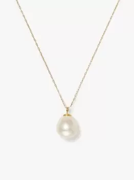 Image of Kate Spade Pearl Play Mini Pendant, Gold, One Size