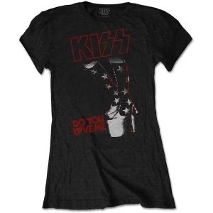 Image of KISS - Do You Love Me Womens X-Large T-Shirt - Black