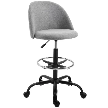 Image of Vinsetto Padded Polyester Tall Design Office Chair - Grey