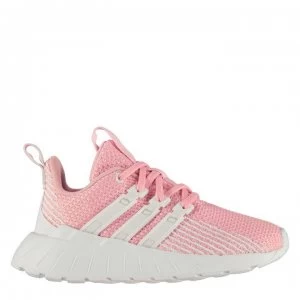 Image of adidas Questar Flow K Girls Trainers - Pink/White