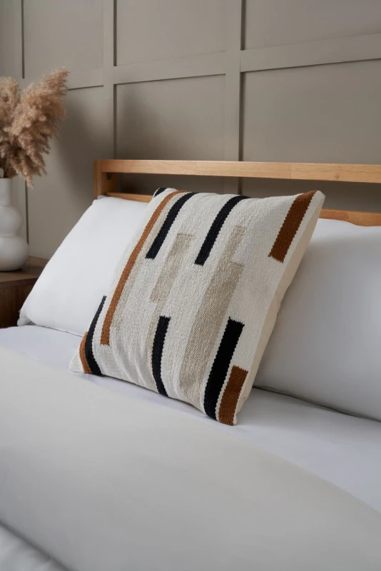 Image of Bhs Woven Stripe Cushion Multi