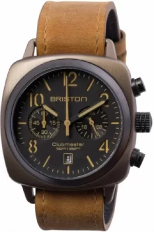 Image of Unisex Briston Clubmaster Classic Steel Chronograph Watch 15140.SPK.C.5.LVBR