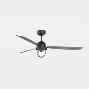 Image of Mariner LED Ceiling Fan Black, With E27 Lamp