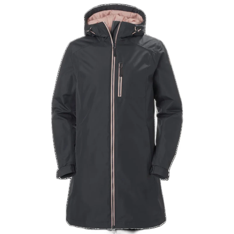 Image of Helly Hansen Womens waterproof jacket Helly Hansen long belfast winter Gris Female L
