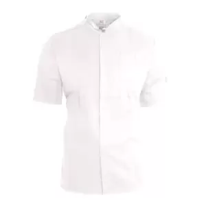 Image of Le Chef Unisex ThermoCool Chefs Prep Jacket (M) (White/Black)