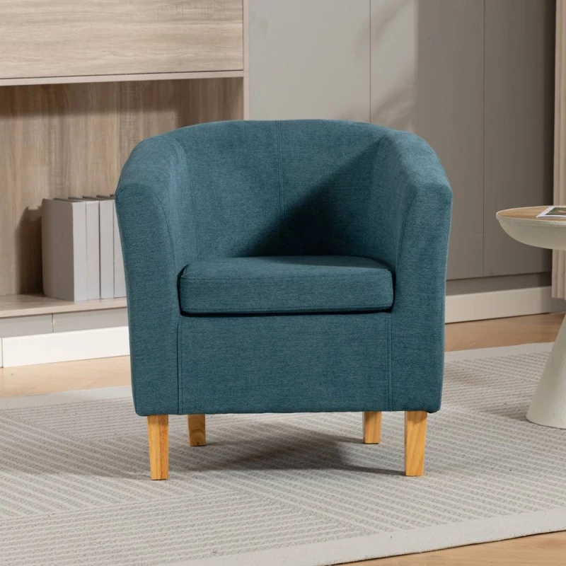 Image of Artemis Home Millie Fabric Accent Chair in Teal Size: 1 Pack Teal Unisex 1 Pack