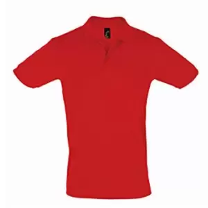 Image of SOLS Mens Perfect Pique Short Sleeve Polo Shirt (S) (Red)
