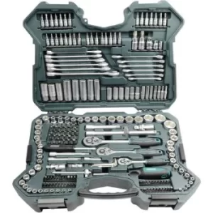 Image of Brueder Mannesmann Bit set Metric 1/4 (6.3 mm), 3/8 (10 mm), 1/2 (12.5 mm) 215 Piece M98430