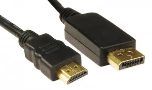 Image of Cables Direct Display Port to HDMI cable 2M