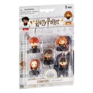 Image of Harry Potter Stamps 5-Pack Wizarding World Set A 4 cm