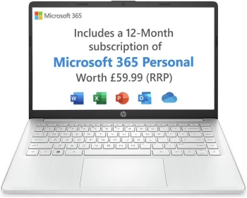 Image of HP 14Snapdragon 4GB 128GB Laptop - Silver