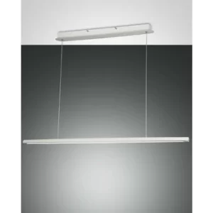 Image of Fabas Luce Mason LED Integrated Pendant Ceiling Light Light White Glass