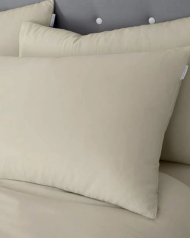 Image of Catherine Lansfield 'Brushed Cotton' Pillowcase Pair Cream