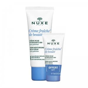 Image of NUXE Creme Fraiche de Beaute 48hr Rich Gift Set 30ml