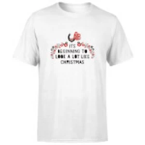 Image of It's Beginning To Look A Lot Like Christmas T-Shirt - White - 3XL
