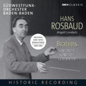 Image of Hans Rosbaud Conducts Brahms Original SWR Tapes Remastered 1950-1962 by Johannes Brahms CD Album