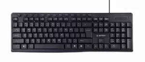 Image of Gembird KB-UM-107-DE keyboard USB QWERTZ German Black