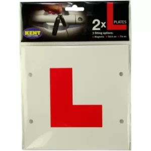 Image of Kent Car Care Stick-On/Tie-On L Plates (Pack Of 10)