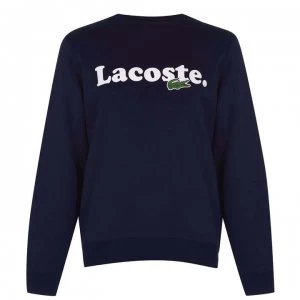 Image of Lacoste Lacoste Script Crew Sweatshirt - Navy 166