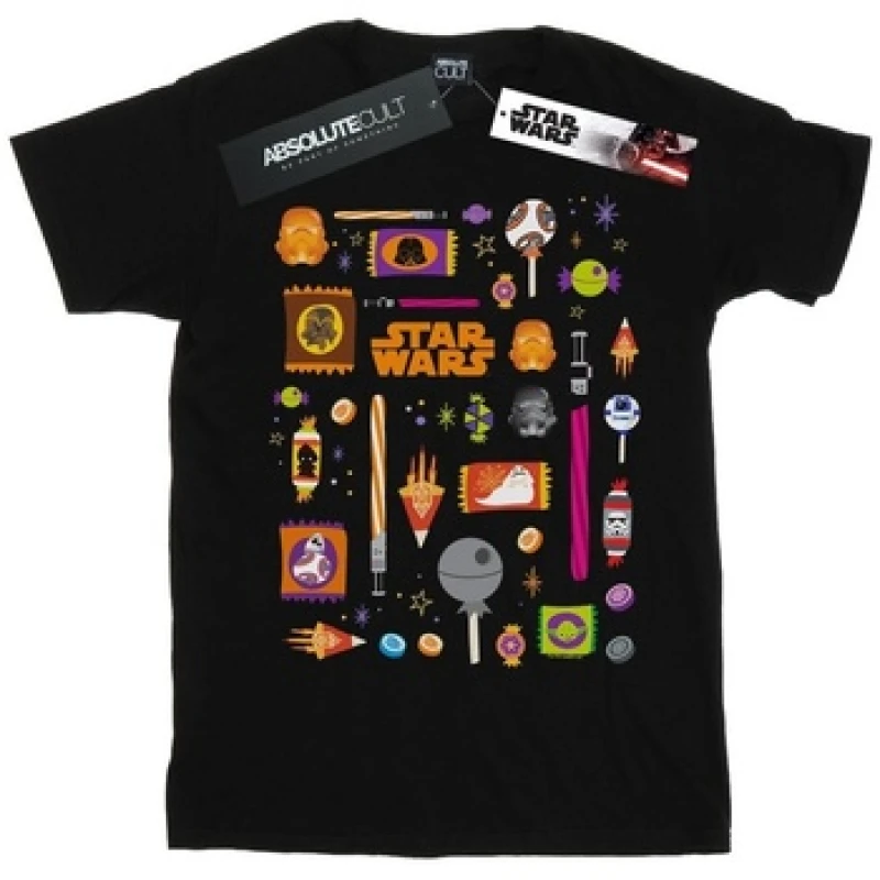 Image of Star Wars Halloween Treats T-Shirt Black male