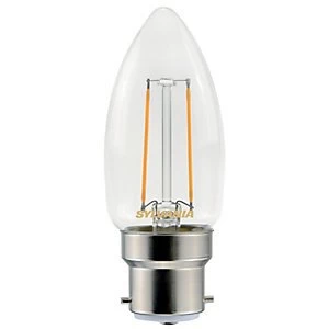 Image of Sylvania LED Non Dimmable Filament B22 Candle Light Bulb - 2.5W