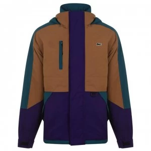 Image of Lacoste Live Colour Block Jacket - Brown WCF