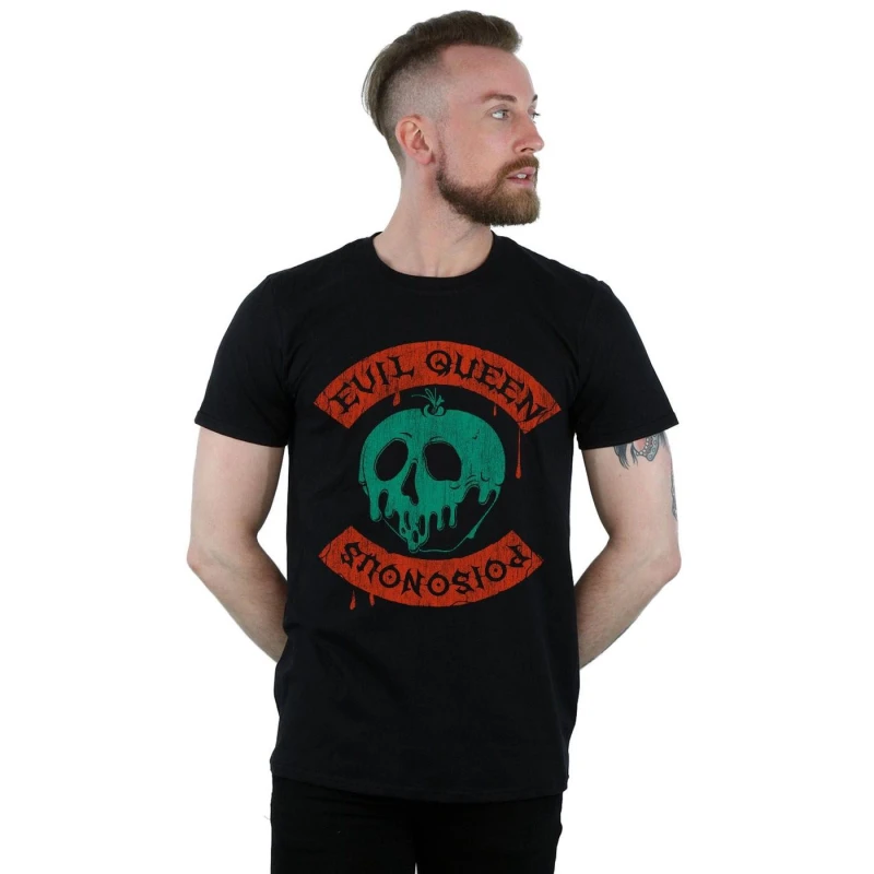 Image of Disney Men Poisonous Skull Apple T-Shirt in Black Size: Small Black S Male 5059400745153