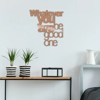 Image of What Ever You Be Good One - Copper Copper Decorative Metal Wall Accessory