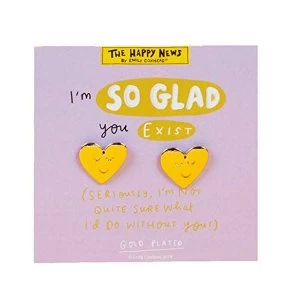 Image of Gold Look Earrings - So Glad You Exist (Pack of 4)