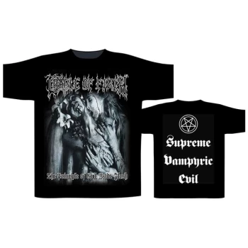 Image of Cradle Of Filth - Supreme Vampiric Evil Unisex Medium T-Shirt - Black