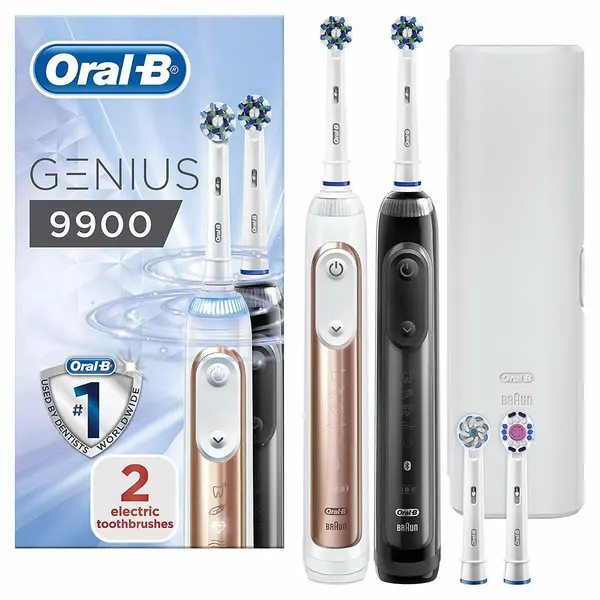 Image of Oral B Genius 9900 Electric Toothbrush 2Pcs
