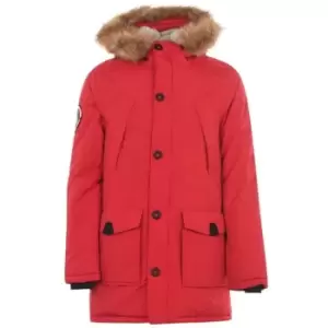 Image of Superdry Parka Jacket - Red