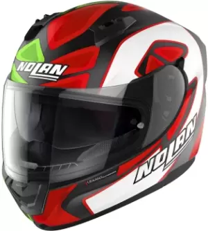 Image of Nolan N60-6 Gemini Replica D.Petrucci Misano Helmet, white-pink-green, Size S, white-pink-green, Size S