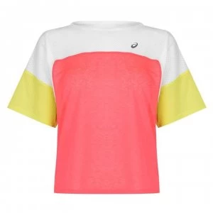 Image of Asics Style Top Ladies - Pink/White