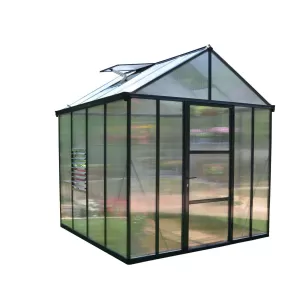 Image of Palram Glory Greenhouse 8 x 8 - Grey
