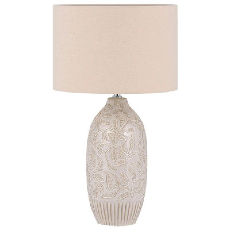 Image of Beliani Table Lamp Salza Ceramic Beige