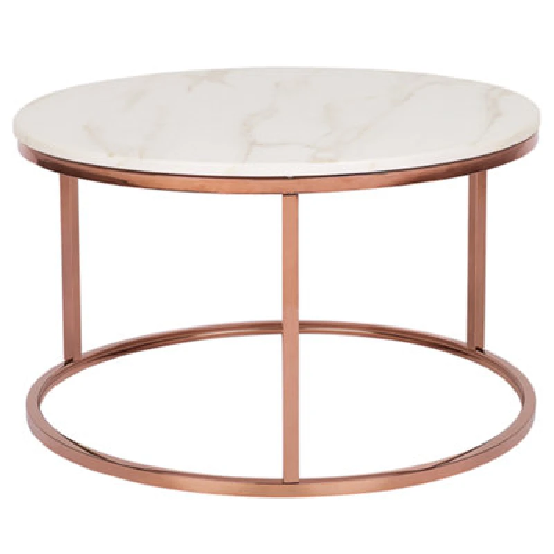 Image of Beliani Coffee Table Coral Rose Gold
