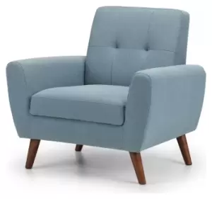 Image of Julian Bowen Monza Fabric Armchair - Blue