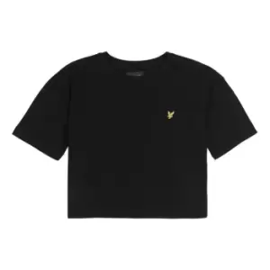 Image of Lyle and Scott Boxy Crop T-Shirt Junior Girls - Black