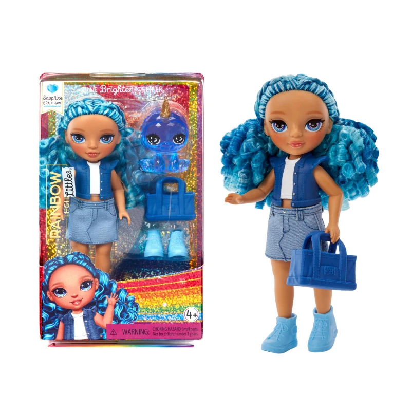 Image of Rainbow High Rainbow High Littles Sapphire Doll-Blue