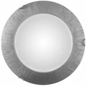 Image of Kolarz Lighting - Kolarz moon - Lifestyle Glass Simple Flush Ceiling Light Silver - Sun Silver Finish, 2x E27