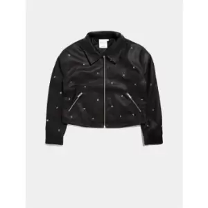 Image of Skinny Dip Faux Leather Jacket - Black